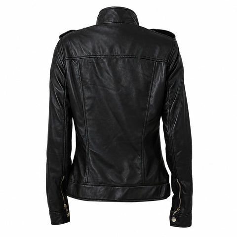 Lara Croft Tomb Raider Black Leather Jacket