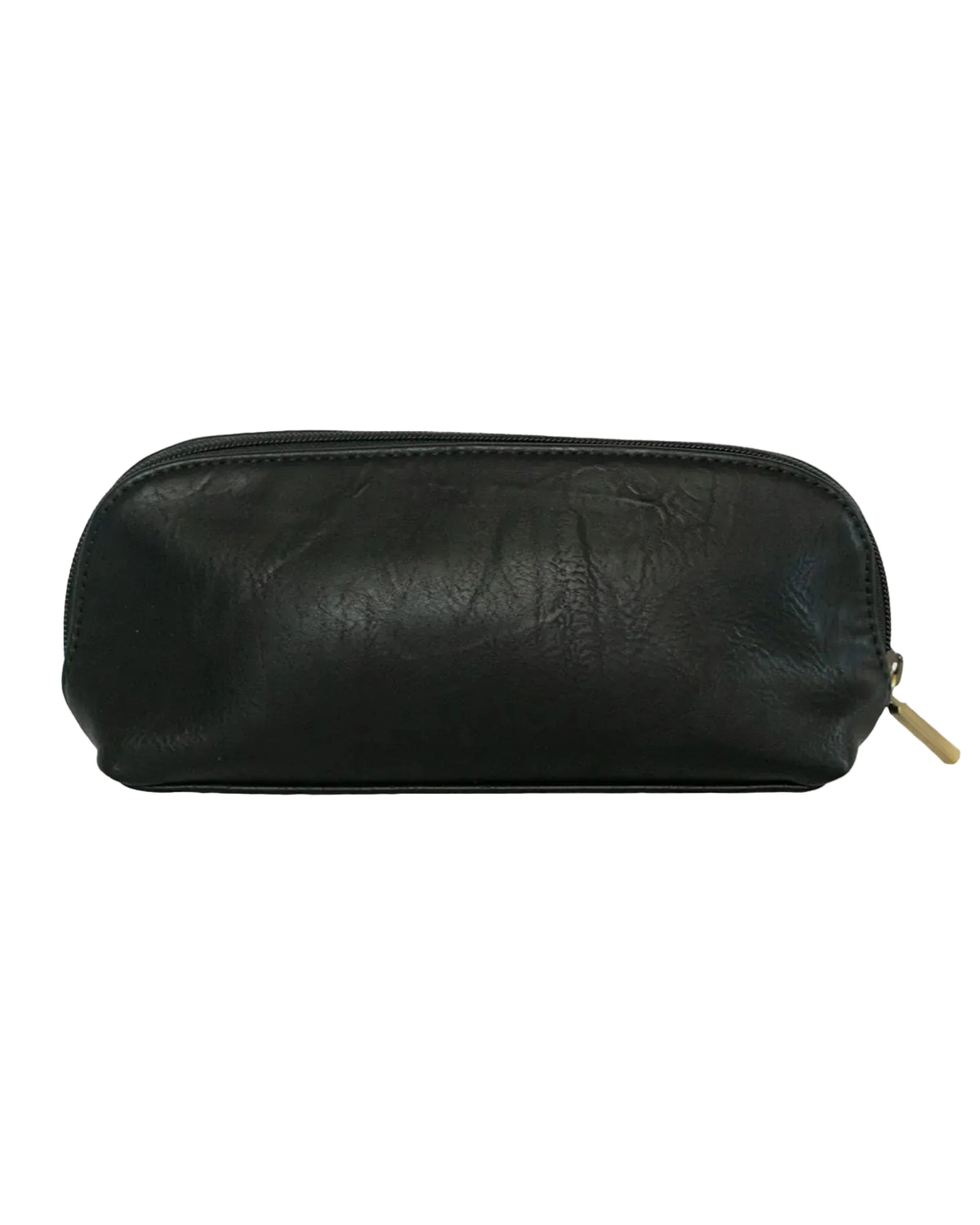 Genuine Leather Anora Vegan Black Makeup Brush Pouch