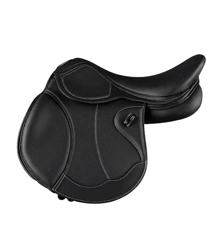 Genuine Leather Bastia Synthetic Black Jump Saddle