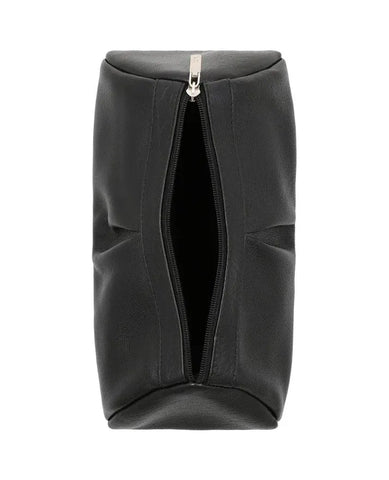 Faux Leather SFO Black Travel Pouch For Women