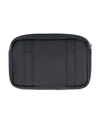 Genuine Leather Vintage Black Belt Pouch For Unisex