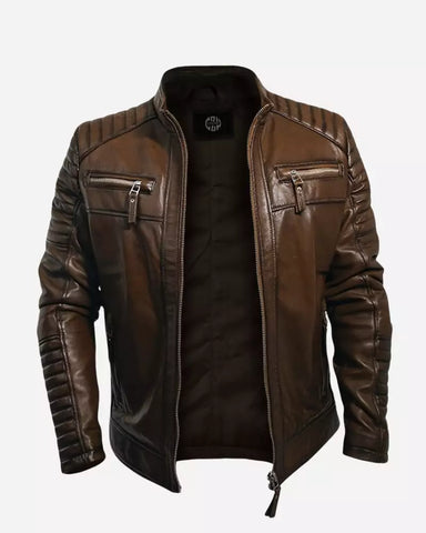 Men Outwear Mars Leather Jacket