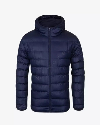 Men Blue Puffer Jacket