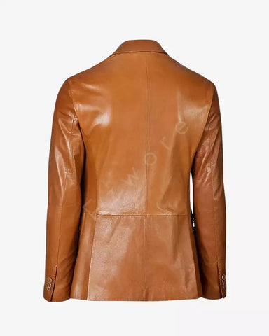 Men Lambskin Leather Blazer