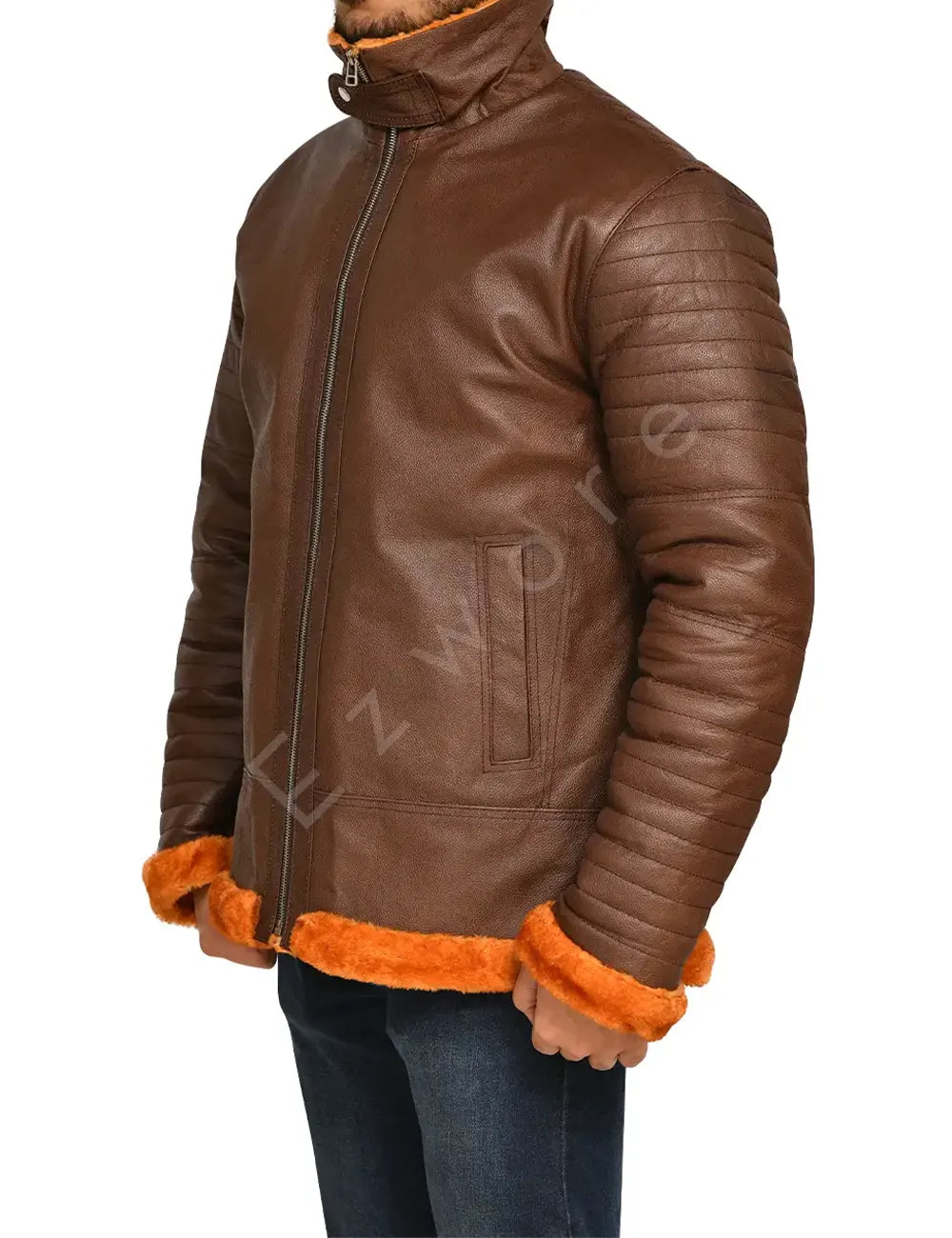 Men's B3 Brown Shearling Jacket