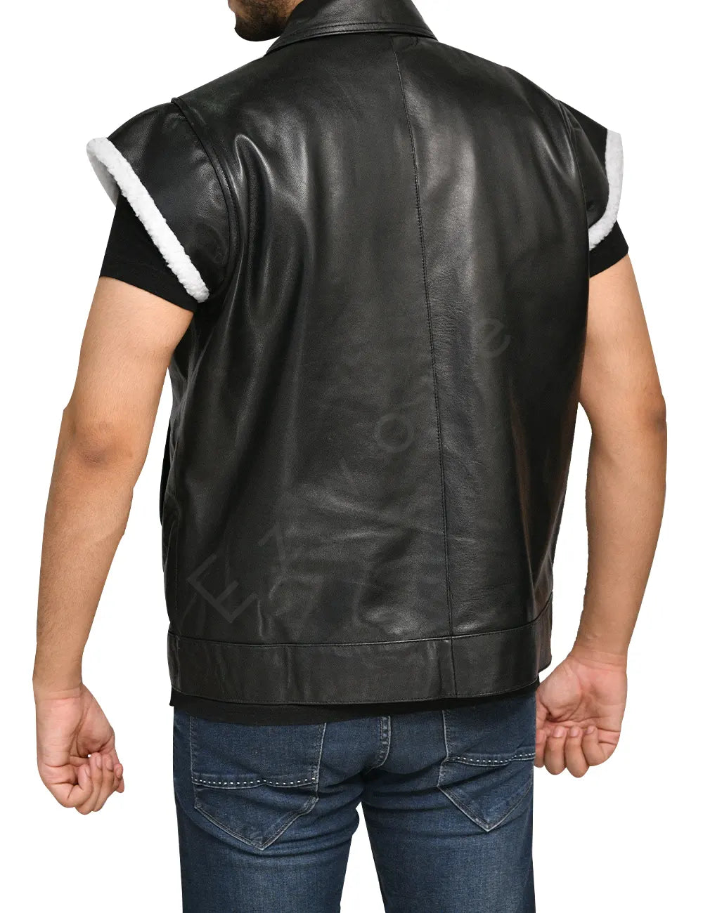 Mens Biker Leather Vest