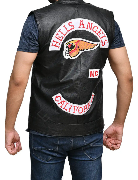 Men's Hells Angels Biker Vest