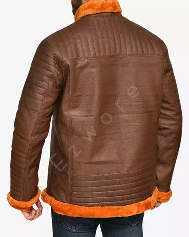 Men's B3 Brown Shearling Jacket