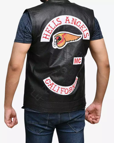 Men's Hells Angels Biker Vest