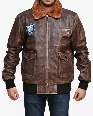 Men's RAF B3 Brown Sheepskin Jacket