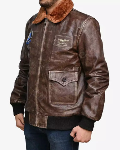 Men's RAF B3 Brown Sheepskin Jacket