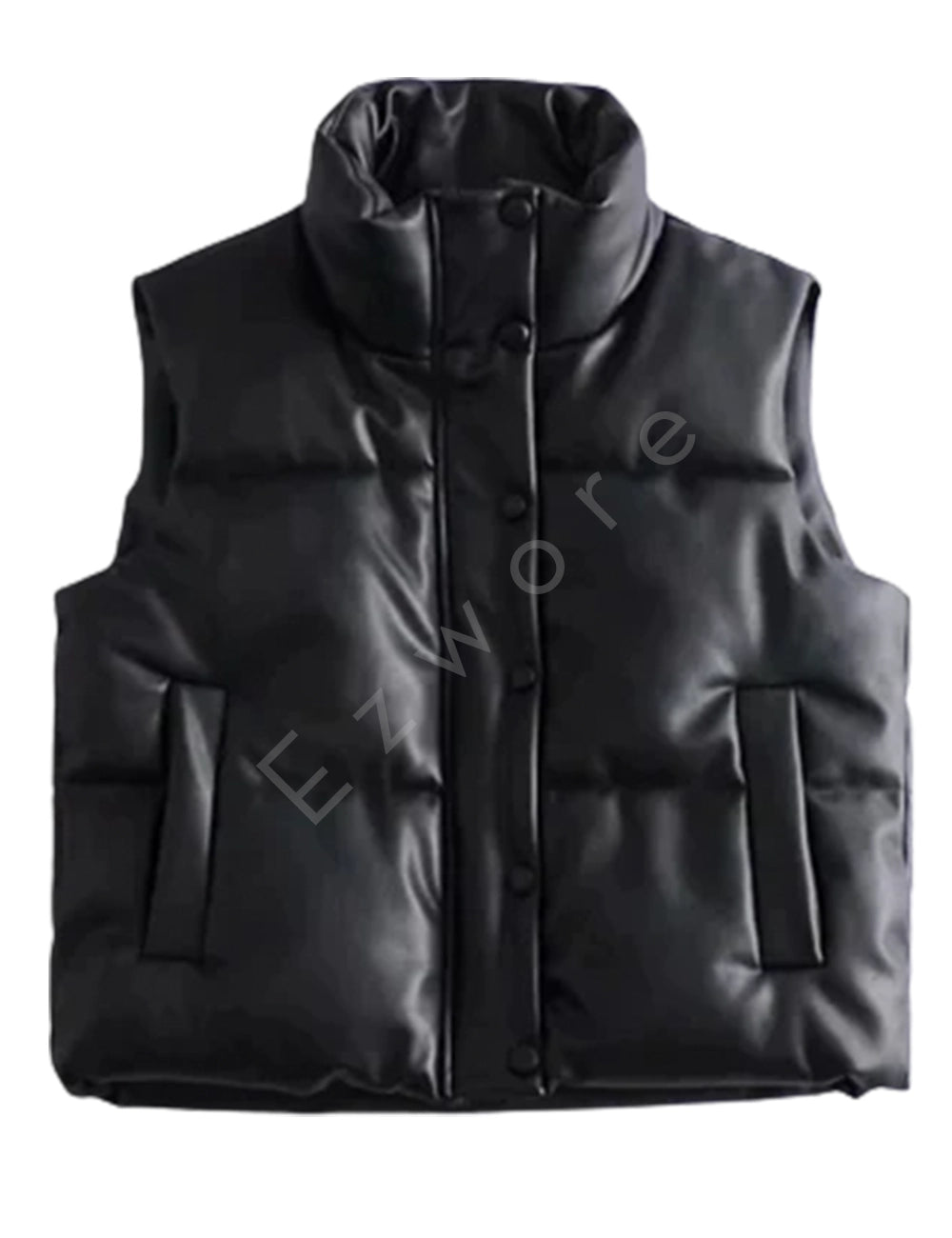 Mens Black Puffer Vest