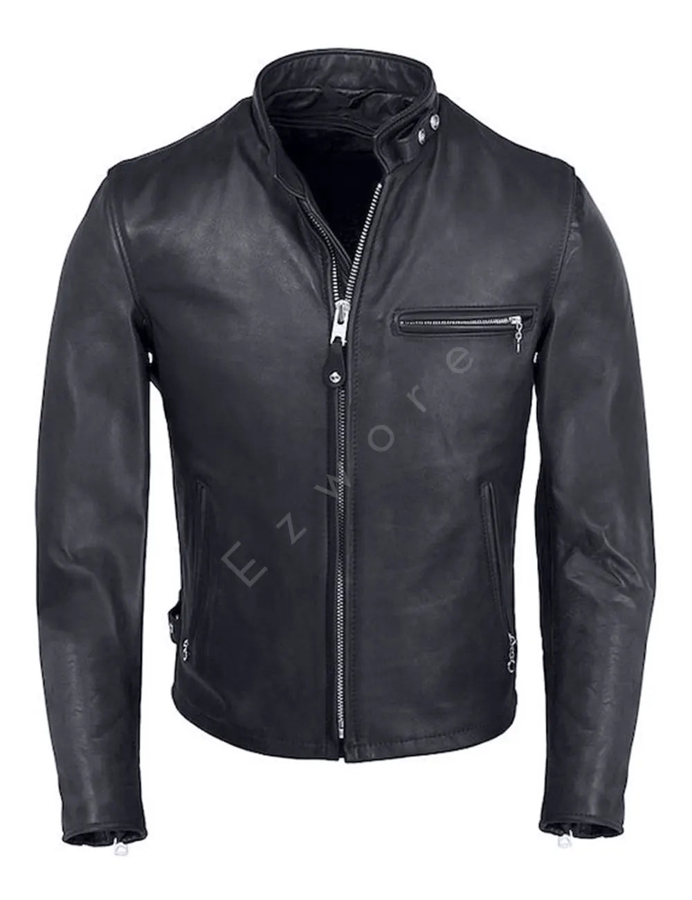 Mens Cafe Racer Leather Jacket