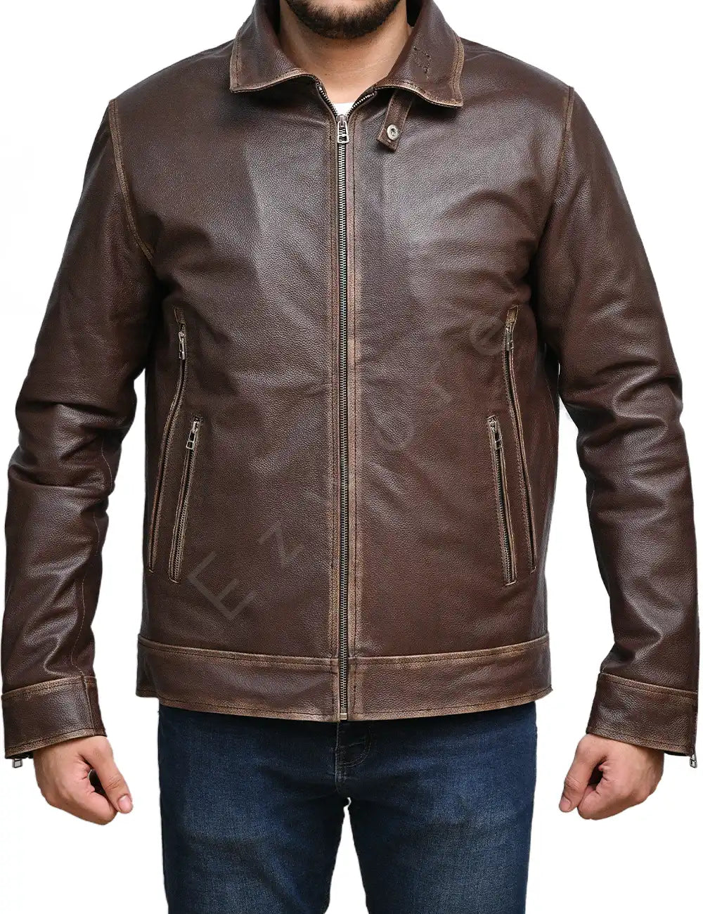 Mens Simple Brown Jacket