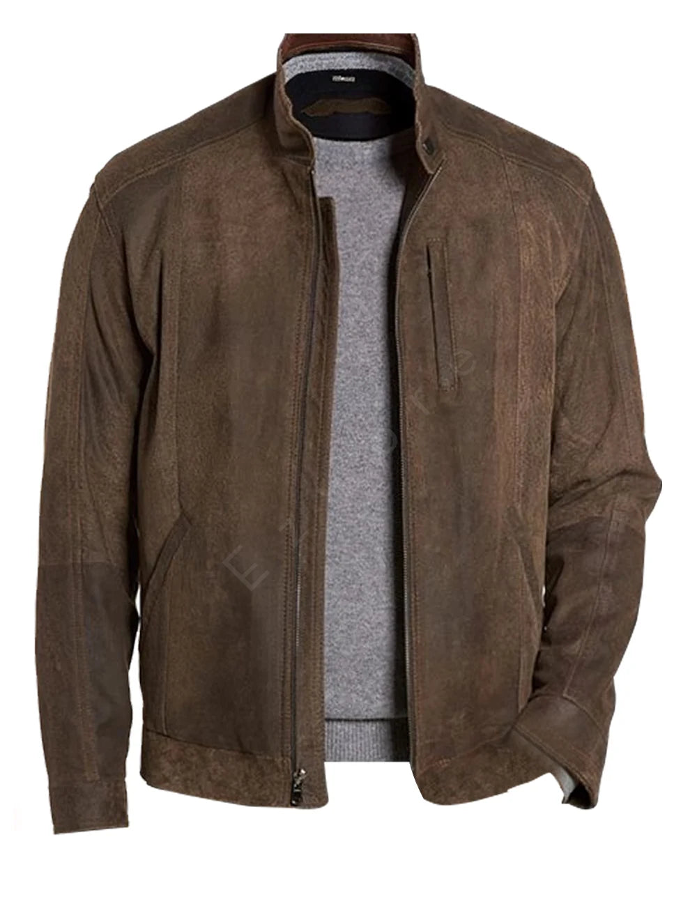 Mens Suede Motorcycle Jacket