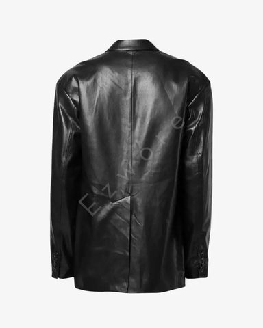 Mens 3 Button Excelled Leather Jacket