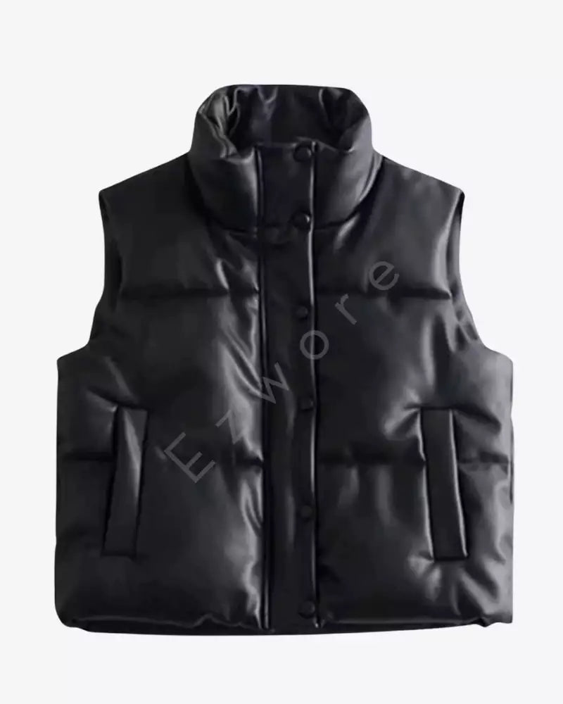 Mens Black Puffer Vest