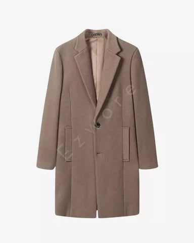 Mens Fashion Casual Trench Overcoat