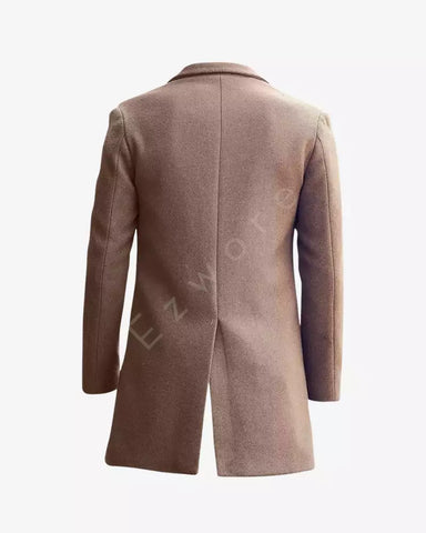 Mens Fashion Casual Trench Overcoat