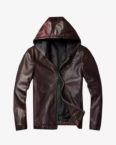 Mens Genuine Cowhide Leather Jacket