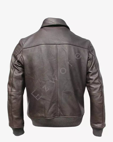 Mens Moto Fit Genuine Jacket