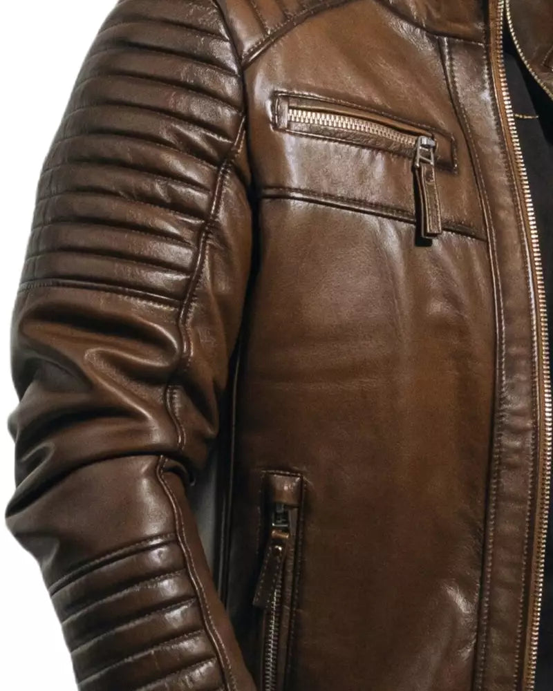 Mens Outwear Mar Leather Jacket