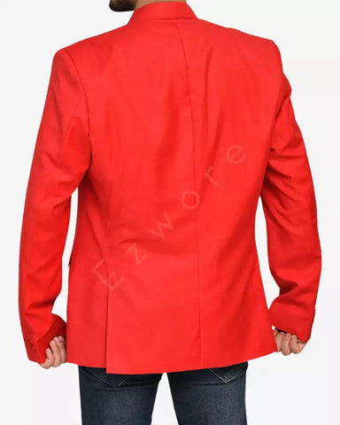 Mens Red Blazer