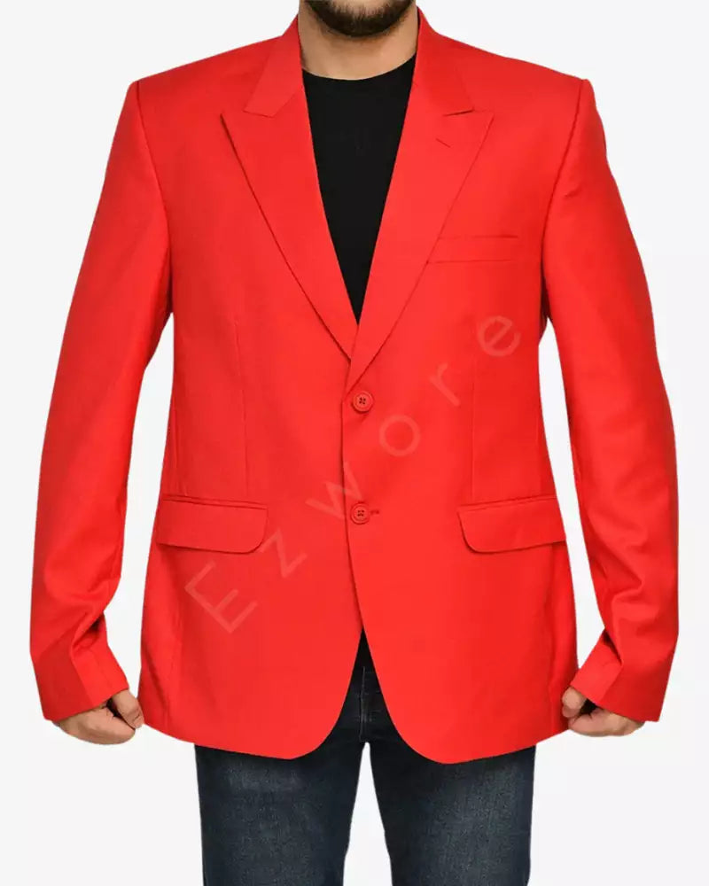 Mens Red Blazer