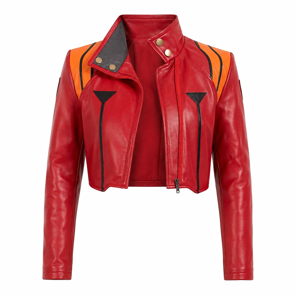 Misato Katsuragi Red Leather Cosplay Jacket