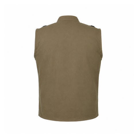 Johnny Cage Brown Cotton Vest