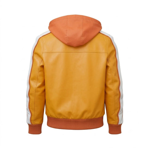 Fat Gum My Hero Academia Hooded Leather Jacket
