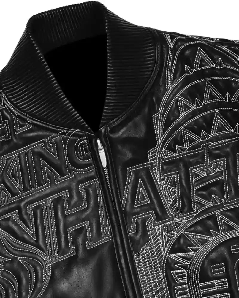 NYC Boro Quilted Pelle Pelle Leather Jacket