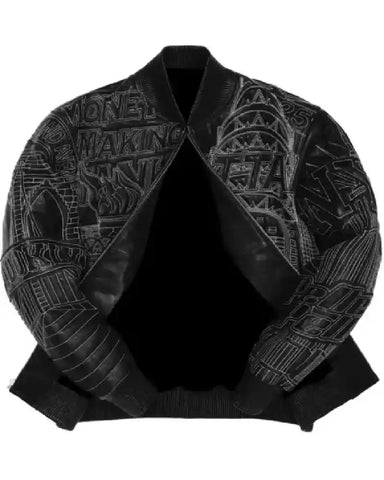 NYC Boro Quilted Pelle Pelle Leather Jacket