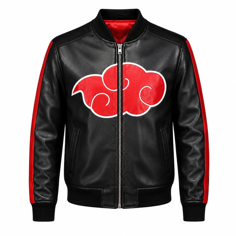 Itachi Uchiha Red Clouds Leather Jacket