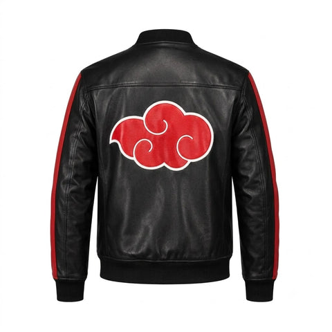 Itachi Uchiha Red Clouds Leather Jacket
