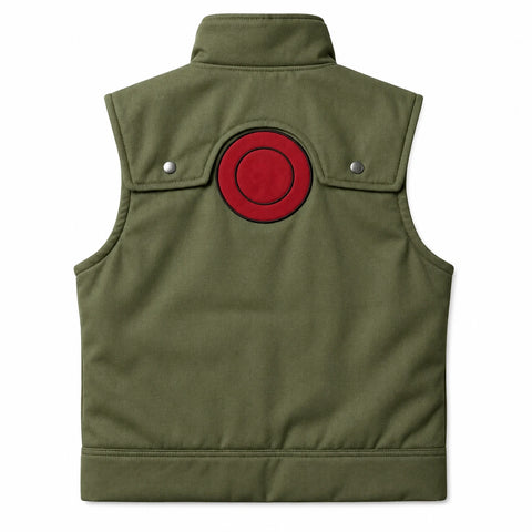 Naruto Kakashi Hatake Olive Green Vest