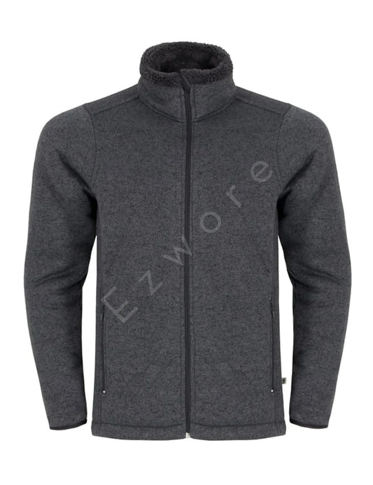 Pareman Melange Grey Fleece Jacket