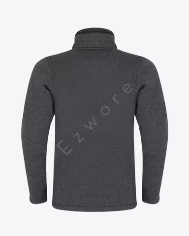 Pareman Melange Grey Fleece Jacket