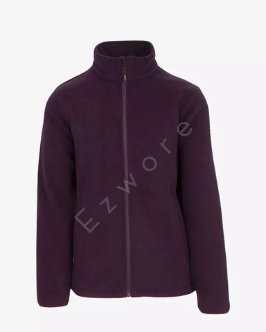 Pareman Melange Maroon Fleece Jacket