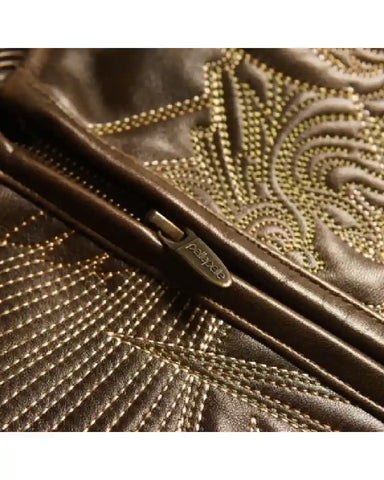 Pelle Pelle America Quilted Brown Abrasion Jacket