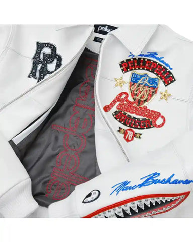 Pelle Pelle American Bruiser Leather White Jacket