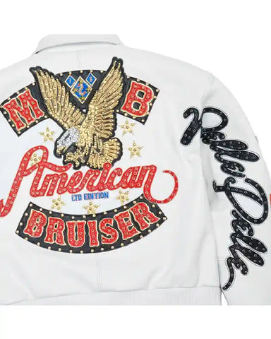Pelle Pelle American Bruiser Leather White Jacket