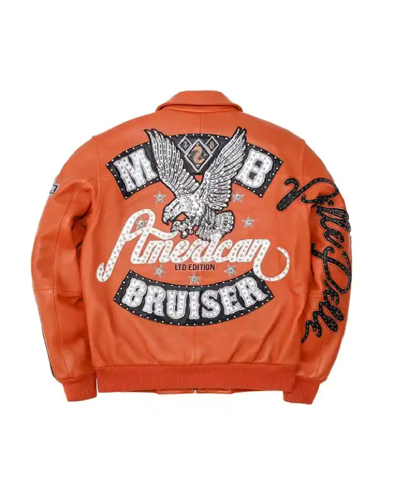 Pelle Pelle American Bruiser Leather Orange Jacket