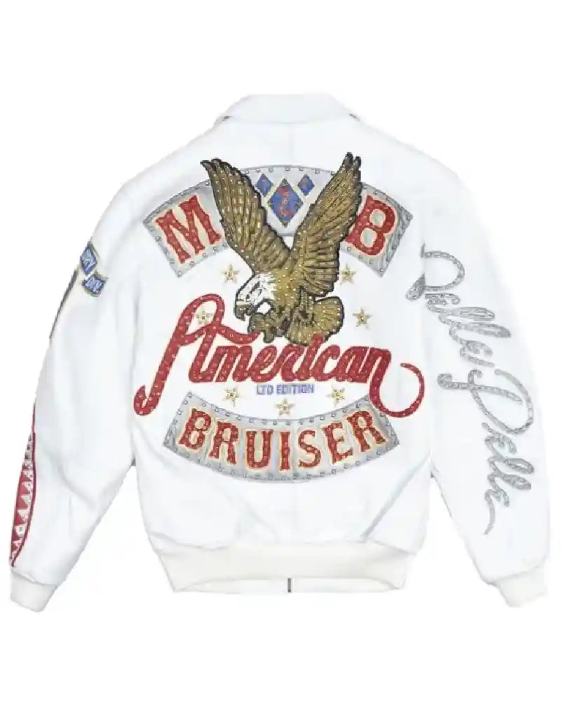 Pelle Pelle American Bruiser Leather White Jacket