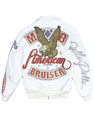 Pelle Pelle American Bruiser Leather White Jacket