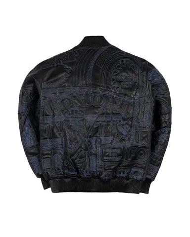 Pelle Pelle Detroit Quilted Stitch Black Jacket