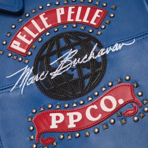 Pelle Pelle World Tour Blue Leather Jacket