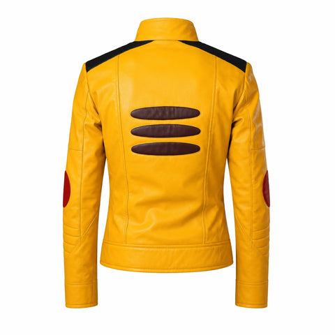 Pikachu Pokemon Yellow Leather Jacket