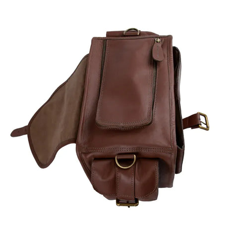 Premium Brown Leather Travel Camera Bag