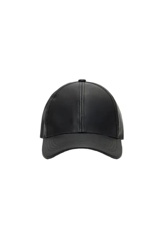 Real Leather Premium Black Cap For Men & Women